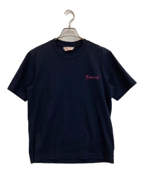 MARNI（マルニ）MARNI (マルニ) Tシャツ ネイビー サイズ:42の古着・服飾アイテム