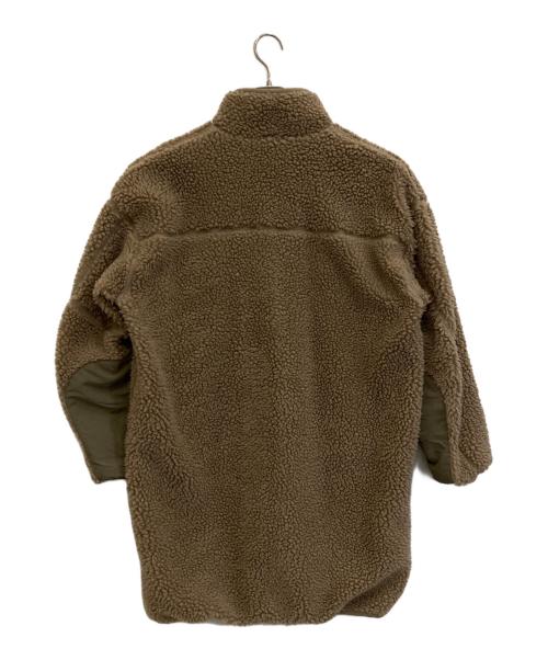 WILD THINGS（ワイルドシングス）WILD THINGS (ワイルドシングス) BEAMS BOY (ビームスボーイ) ボアロングジャケット ブラウン サイズ:Fの古着・服飾アイテム