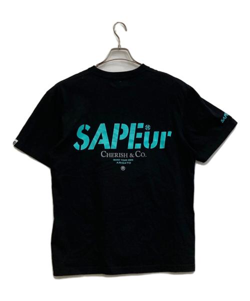 SAPEur（サプール）SAPEur (サプール) 半袖Tシャツ ブラック サイズ:Mの古着・服飾アイテム