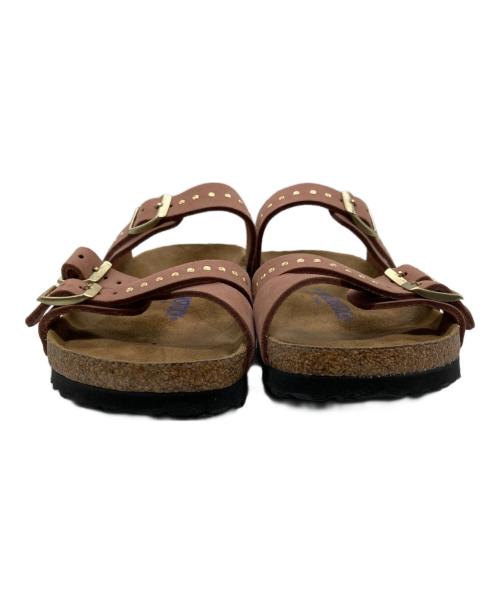BIRKENSTOCK（ビルケンシュトック）BIRKENSTOCK (ビルケンシュトック) サンダル ブラウン×ピンク サイズ:24の古着・服飾アイテム
