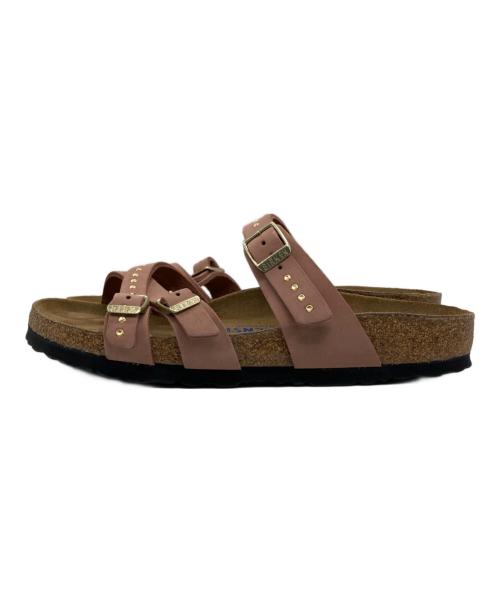 BIRKENSTOCK（ビルケンシュトック）BIRKENSTOCK (ビルケンシュトック) サンダル ブラウン×ピンク サイズ:24の古着・服飾アイテム