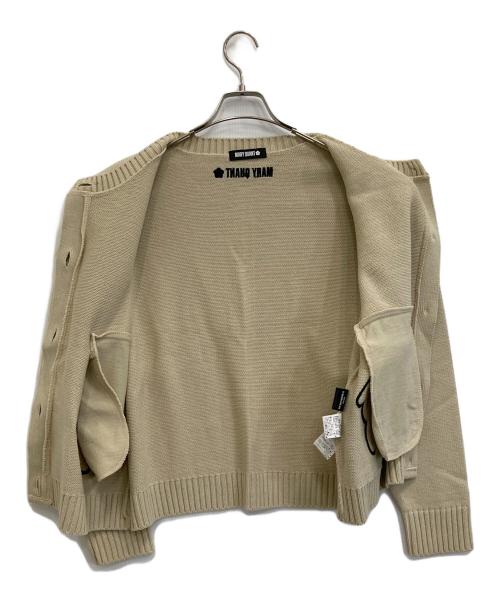MARY QUANT（マリークヮント）MARY QUANT (マリークヮント) DISNEY (ディズニー) ニットカーディガン ベージュ サイズ:Mの古着・服飾アイテム