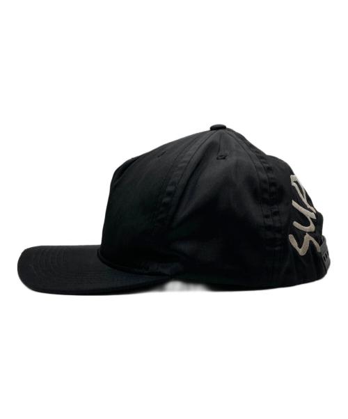 SUPREME（シュプリーム）SUPREME (シュプリーム) satin back arc 5-panel cap ブラックの古着・服飾アイテム