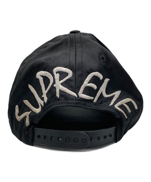 SUPREME（シュプリーム）SUPREME (シュプリーム) satin back arc 5-panel cap ブラックの古着・服飾アイテム