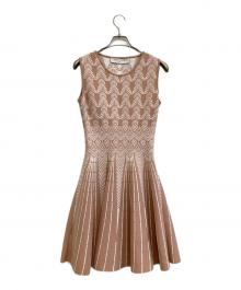 ANAYI×ANTONINO VALENTI（アナイ×アントニーノ バレンティ）の古着「ノースリーブニットワンピース」｜ピンク