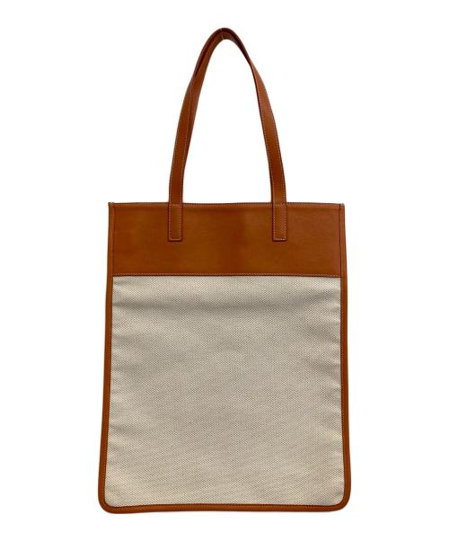 IL BISONTE（イル ビゾンテ）IL BISONTE (イル ビゾンテ) キャンパスレザートートバッグの古着・服飾アイテム