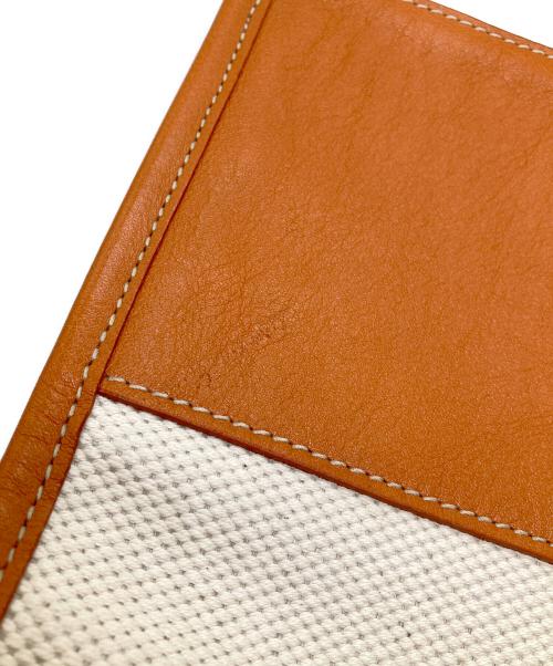 IL BISONTE（イル ビゾンテ）IL BISONTE (イル ビゾンテ) キャンパスレザートートバッグの古着・服飾アイテム