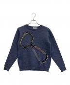 FACTOTUMファクトタム）の古着「ウールニット」｜ネイビー