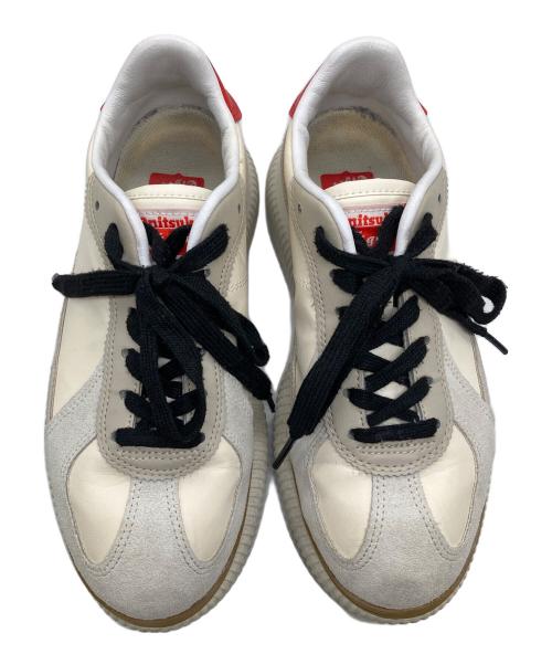 Onitsuka Tiger（オニツカタイガー）Onitsuka Tiger (オニツカタイガー) DELECITY ローカットスニーカー ベージュ サイズ:23.5の古着・服飾アイテム