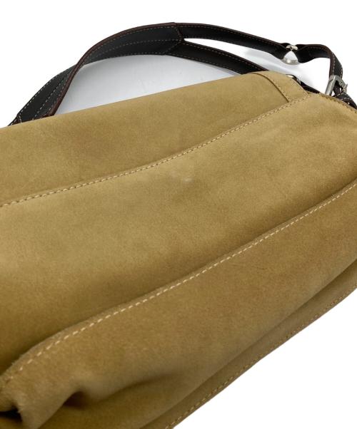 LOEWE（ロエベ）LOEWE (ロエベ) スタッズスエードハンドバッグ ブラウンの古着・服飾アイテム