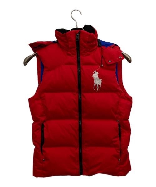 POLO RALPH LAUREN（ポロ・ラルフローレン）POLO RALPH LAUREN (ポロ・ラルフローレン) ダウンベスト レッド サイズ:Sの古着・服飾アイテム