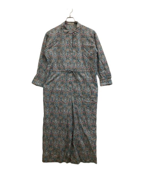 ADIEU TRISTESSE（アデュートリステス）ADIEU TRISTESSE (アデュートリステス) リバティプリントオールインワン スカイブルー サイズ:-の古着・服飾アイテム