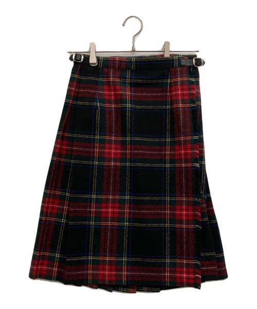 O'NEIL OF DUBLIN（オニールオブダブリン）O'NEIL OF DUBLIN (オニールオブダブリン) ウール混ラップスカート レッド サイズ:SIZE US6の古着・服飾アイテム
