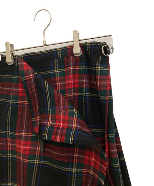 O'NEIL OF DUBLIN（オニールオブダブリン）O'NEIL OF DUBLIN (オニールオブダブリン) ウール混ラップスカート レッド サイズ:SIZE US6の古着・服飾アイテム