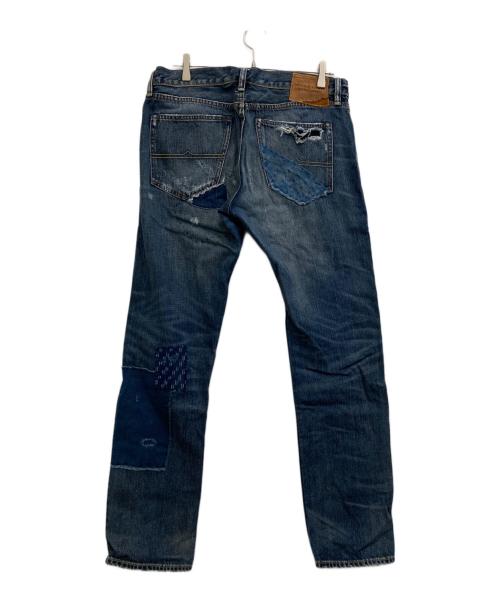 Denim & Supply Ralph Lauren（デニム＆サプライ ラルフローレン）DENIM & SUPPLY RALPH LAUREN (デニム＆サプライ ラルフローレン) パッチワークデニムパンツ インディゴ サイズ:SIZE W34×L32の古着・服飾アイテム