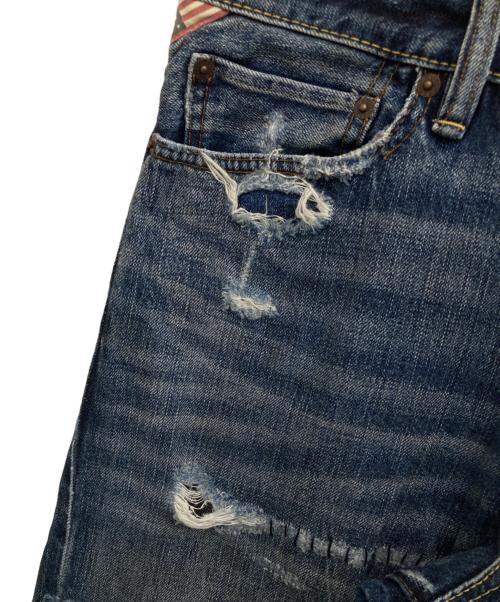 Denim & Supply Ralph Lauren（デニム＆サプライ ラルフローレン）DENIM & SUPPLY RALPH LAUREN (デニム＆サプライ ラルフローレン) パッチワークデニムパンツ インディゴ サイズ:SIZE W34×L32の古着・服飾アイテム