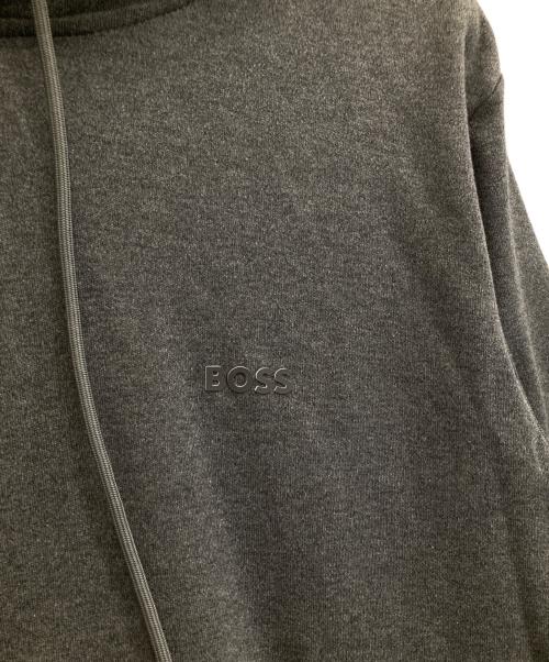 BOSS（ボス）BOSS (ボス) ロゴパーカー グレー サイズ:Sの古着・服飾アイテム