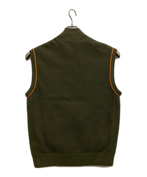 BOSS（ボス）BOSS (ボス) ニット切替ベスト オリーブ サイズ:Mの古着・服飾アイテム