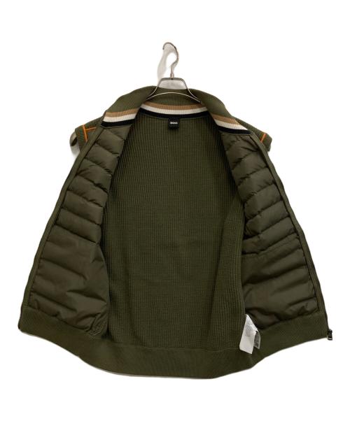 BOSS（ボス）BOSS (ボス) ニット切替ベスト オリーブ サイズ:Mの古着・服飾アイテム