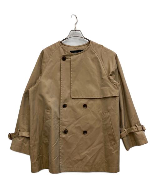JOURNAL STANDARD（ジャーナルスタンダード）JOURNAL STANDARD (ジャーナルスタンダード) ノーカラーショートトレンチジャケット ベージュ サイズ:-の古着・服飾アイテム