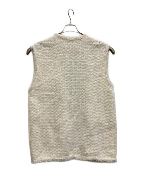 ADAWAS（アダワス）ADAWAS (アダワス) ベスト ホワイト サイズ:Fの古着・服飾アイテム