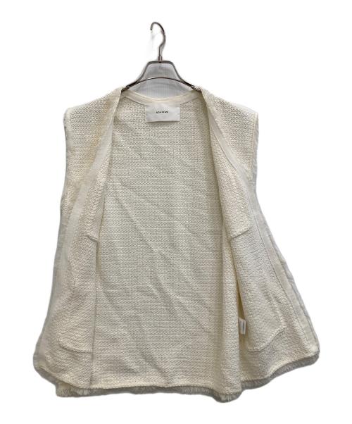 ADAWAS（アダワス）ADAWAS (アダワス) ベスト ホワイト サイズ:Fの古着・服飾アイテム