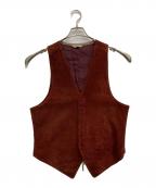 BED J.W. FORDベッドフォード）の古着「ラムレザーベスト」｜レッド