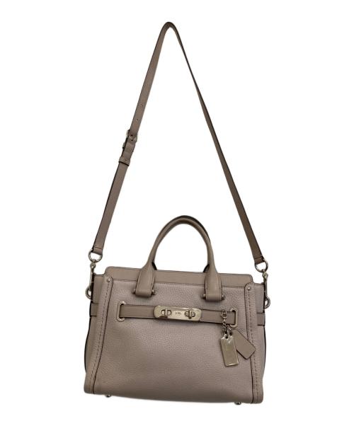 COACH（コーチ）COACH (コーチ) 2WAYショルダーバッグ ライトグレーの古着・服飾アイテム