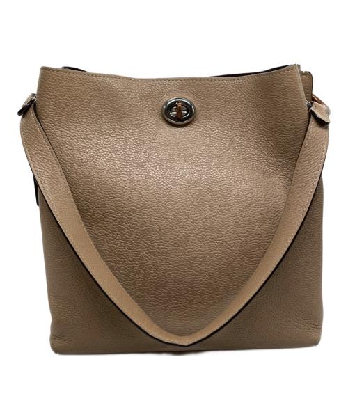 COACH（コーチ）COACH (コーチ) 2WAYショルダーバッグ ベージュの古着・服飾アイテム
