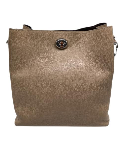 COACH（コーチ）COACH (コーチ) 2WAYショルダーバッグ ベージュの古着・服飾アイテム