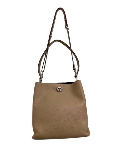 COACH（コーチ）COACH (コーチ) 2WAYショルダーバッグ ベージュの古着・服飾アイテム