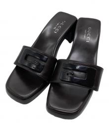 GUCCI（グッチ）の古着「レザーサンダル」｜ブラウン