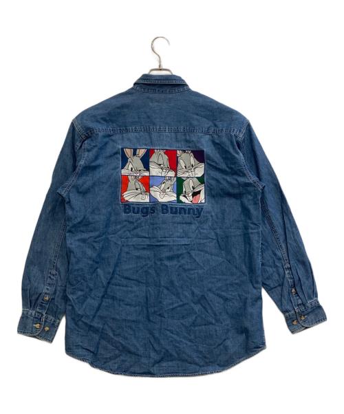 WARNER BROS STUDIO STORE（ワーナーブラザーズ スタジオストア）WARNER BROS STUDIO STORE (ワーナーブラザーズ スタジオストア) デニムシャツ インディゴ サイズ:Mの古着・服飾アイテム