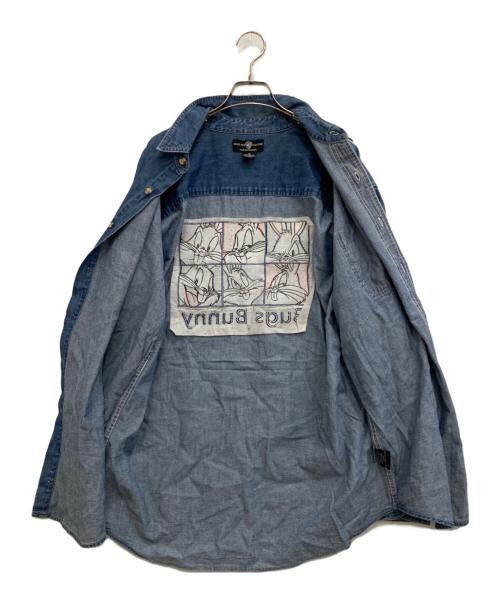 WARNER BROS STUDIO STORE（ワーナーブラザーズ スタジオストア）WARNER BROS STUDIO STORE (ワーナーブラザーズ スタジオストア) デニムシャツ インディゴ サイズ:Mの古着・服飾アイテム