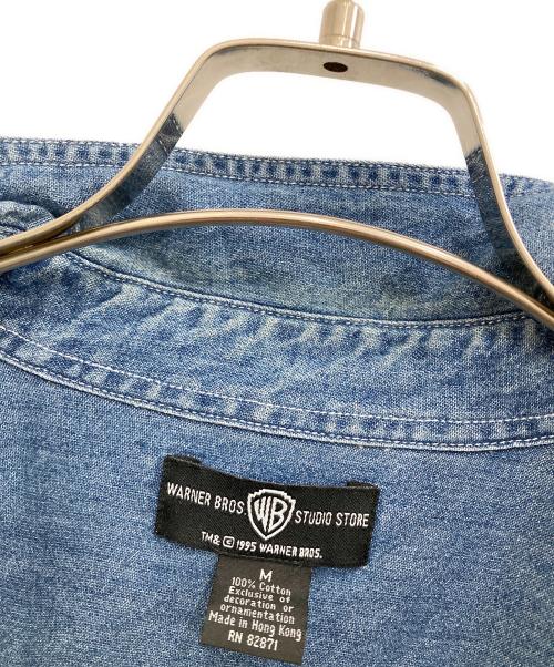 WARNER BROS STUDIO STORE（ワーナーブラザーズ スタジオストア）WARNER BROS STUDIO STORE (ワーナーブラザーズ スタジオストア) デニムシャツ インディゴ サイズ:Mの古着・服飾アイテム