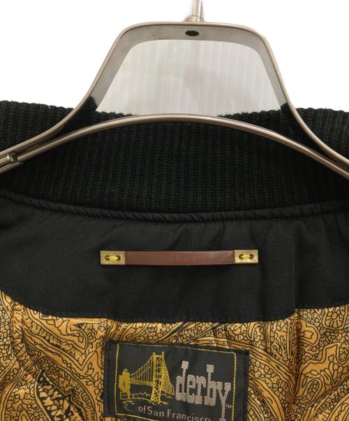 DERBY OF SAN FRANCISCO（ダービーオブサンフランシスコ）Derby Of San Francisco (ダービーオブサンフランシスコ) ダービージャケット ブラック サイズ:Mの古着・服飾アイテム
