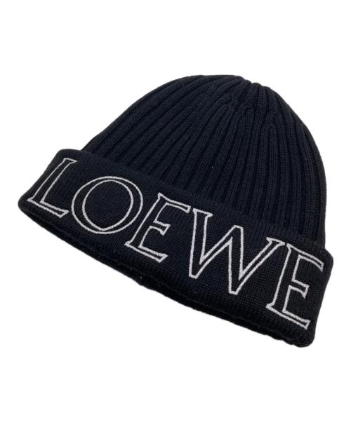 LOEWE（ロエベ）LOEWE (ロエベ) ニット帽 ブラックの古着・服飾アイテム