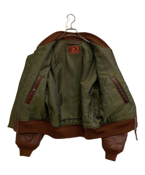 AVIREX（アヴィレックス）AVIREX (アヴィレックス) フライトレザージャケット ブラウン サイズ:Mの古着・服飾アイテム