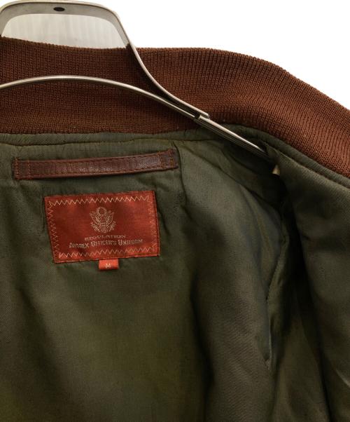 AVIREX（アヴィレックス）AVIREX (アヴィレックス) フライトレザージャケット ブラウン サイズ:Mの古着・服飾アイテム