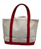 L.L.Beanエルエルビーン）の古着「トートバッグ」｜ホワイト×レッド