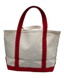 L.L.Bean（エルエルビーン）の古着「トートバッグ」｜ホワイト×レッド