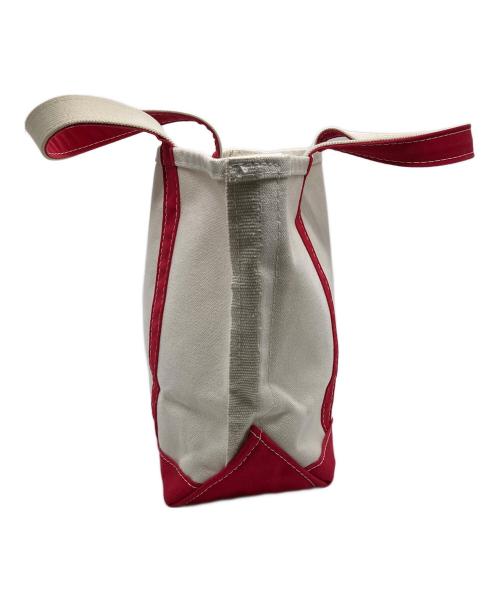 L.L.Bean（エルエルビーン）L.L.Bean (エルエルビーン) トートバッグ ホワイト×レッドの古着・服飾アイテム