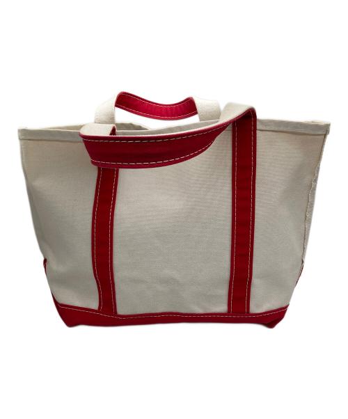 L.L.Bean（エルエルビーン）L.L.Bean (エルエルビーン) トートバッグ ホワイト×レッドの古着・服飾アイテム