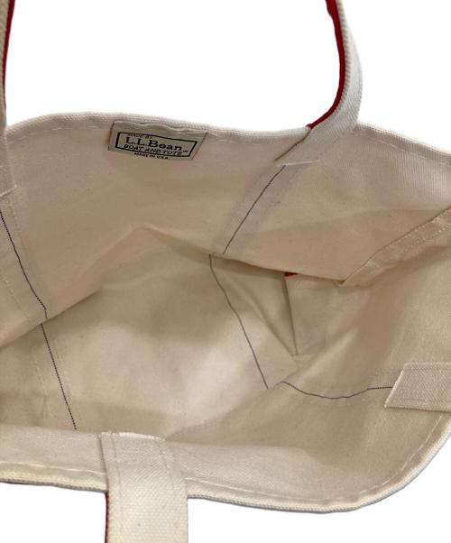 L.L.Bean（エルエルビーン）L.L.Bean (エルエルビーン) トートバッグ ホワイト×レッドの古着・服飾アイテム