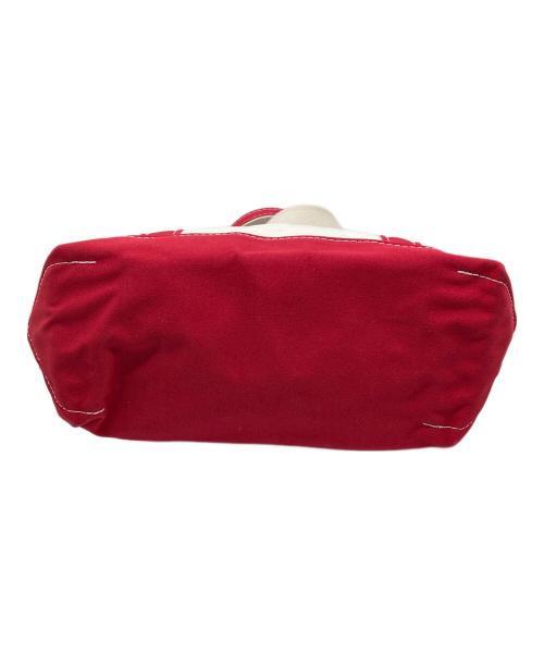 L.L.Bean（エルエルビーン）L.L.Bean (エルエルビーン) トートバッグ ホワイト×レッドの古着・服飾アイテム