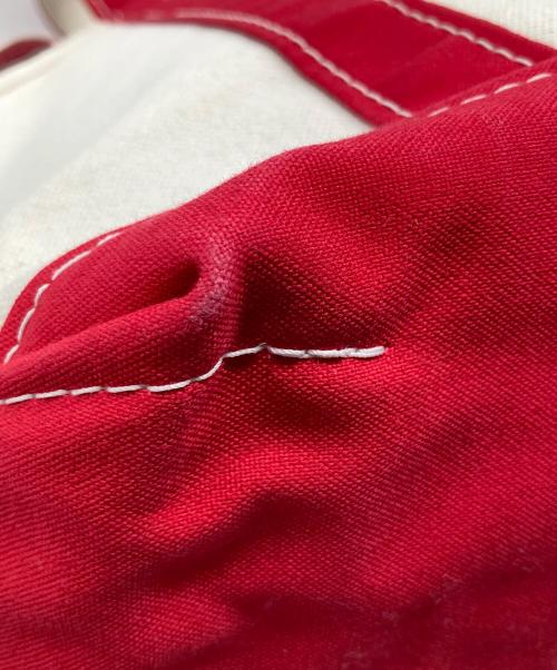 L.L.Bean（エルエルビーン）L.L.Bean (エルエルビーン) トートバッグ ホワイト×レッドの古着・服飾アイテム