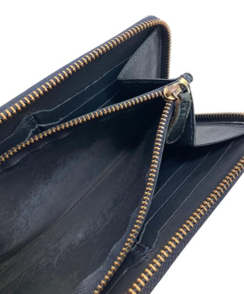 Felisi（フェリージ）Felisi (フェリージ) クロコ型押しラウンドファスナー財布 ブラックの古着・服飾アイテム