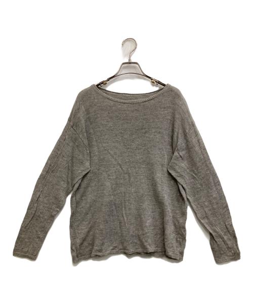 Spick and Span（スピック＆スパン）Spick and Span (スピックアンドスパン) リネンブレンドニット グレー サイズ:FREEの古着・服飾アイテム