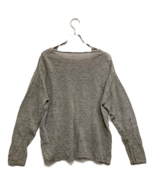 Spick and Span（スピック＆スパン）Spick and Span (スピックアンドスパン) リネンブレンドニット グレー サイズ:FREEの古着・服飾アイテム