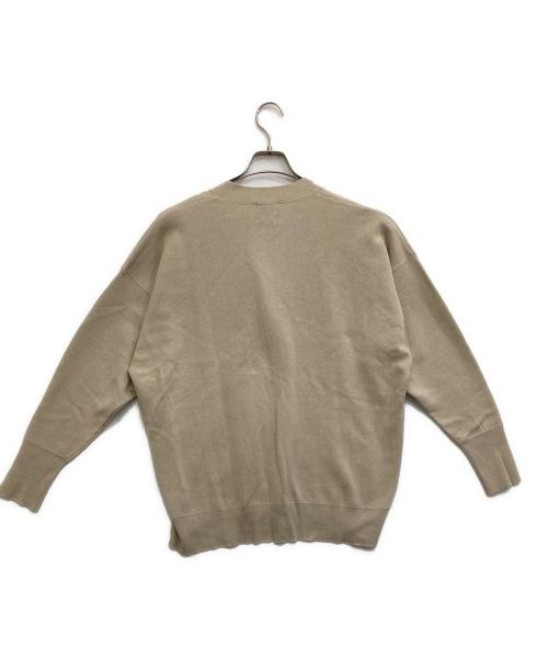Spick and Span（スピック＆スパン）Spick and Span (スピックアンドスパン) コットンアクリルダブルジャガードカーディガン ベージュ サイズ:FREEの古着・服飾アイテム